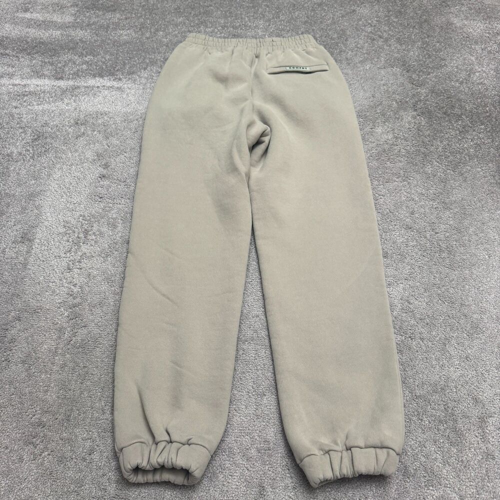 Comfrt Fleece Jogger Sweatpants Unisex Small Gray Elastic Cuff Casual Loungewear